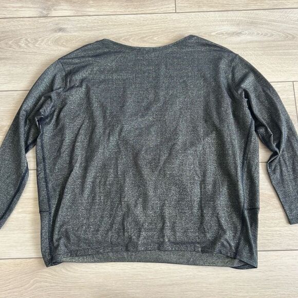 Lululemon Special Edition Back In Action Long Sleeve Shirt Black Spark Metallic - Picture 7 of 11